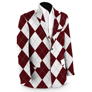 Maroon & White Sport Coat